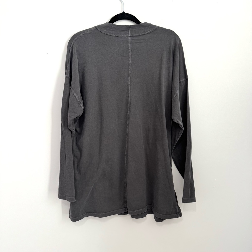 Free People Long Sleeve Tee - Charcoal - Picture 3 of 5